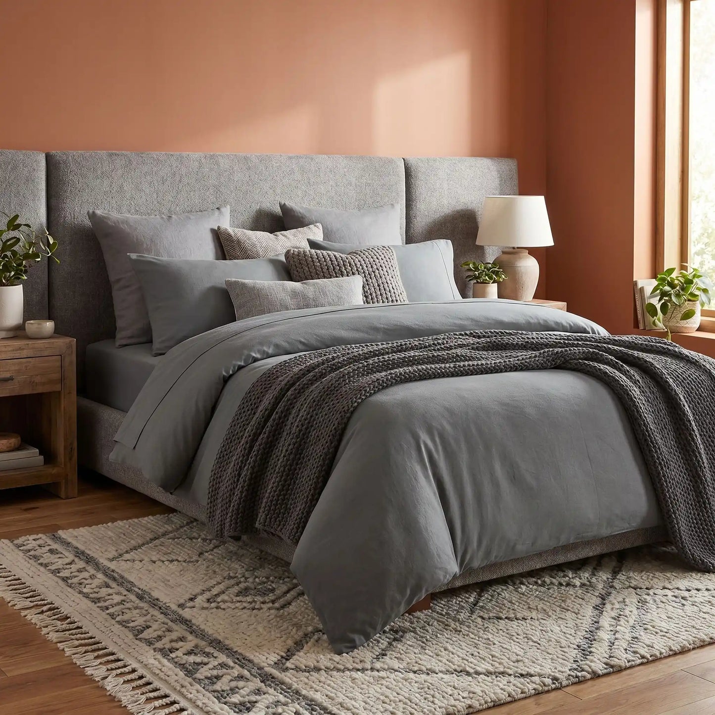 Parure de Lit 140x190 4 Pièces - Microfibre Brossée Certifiée OEKO-TEX