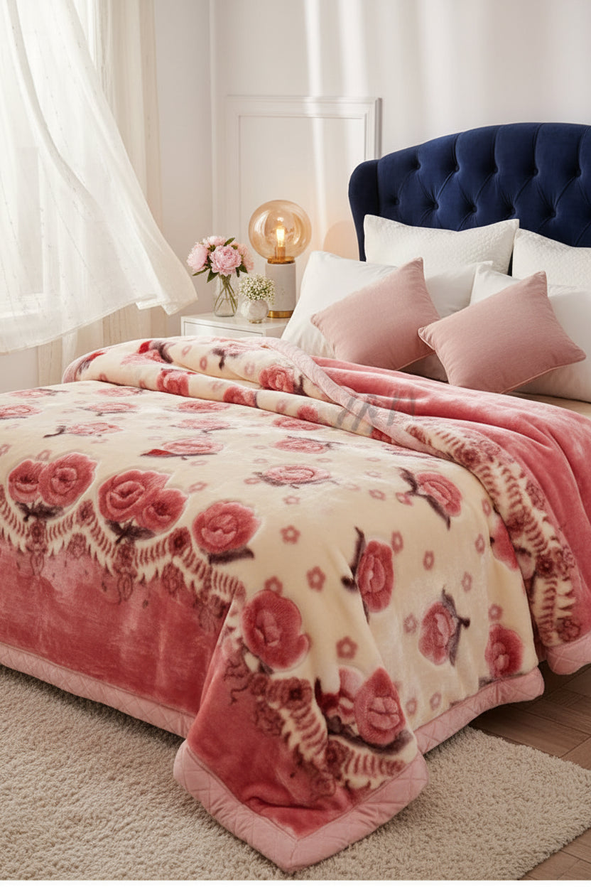 Couverture Lestée Raschel Premium — Velours Biface Hiver 2 à 5 kg