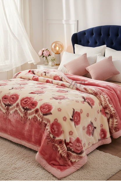 Couverture Lestée Raschel Premium — Velours Biface Hiver 2 à 5 kg