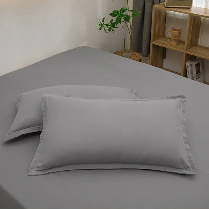 Taie d'oreiller Décorative – Lot de 2 | 48x74 cm | Plusieurs Coloris