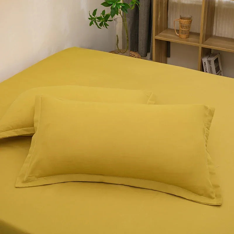 Taie d'oreiller Décorative – Lot de 2 | 48x74 cm | Plusieurs Coloris