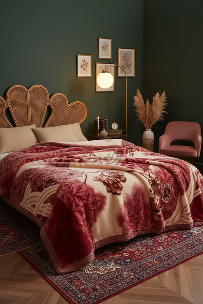Couverture Lestée Raschel Premium — Velours Biface Hiver 2 à 5 kg