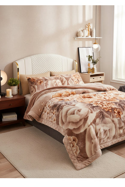 Couverture Lestée Raschel Premium — Velours Biface Hiver 2 à 5 kg