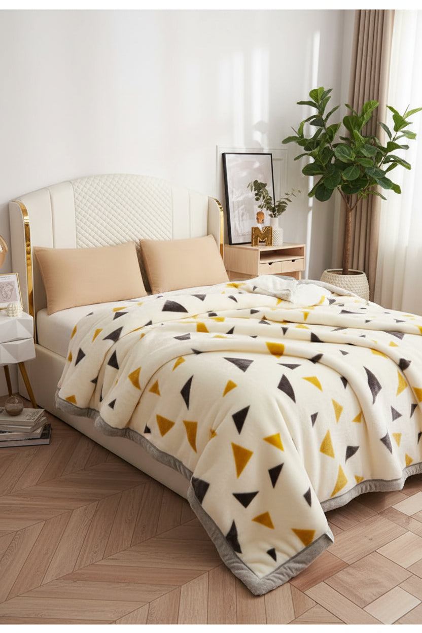 Couverture Lestée Raschel Premium — Velours Biface Hiver 2 à 5 kg