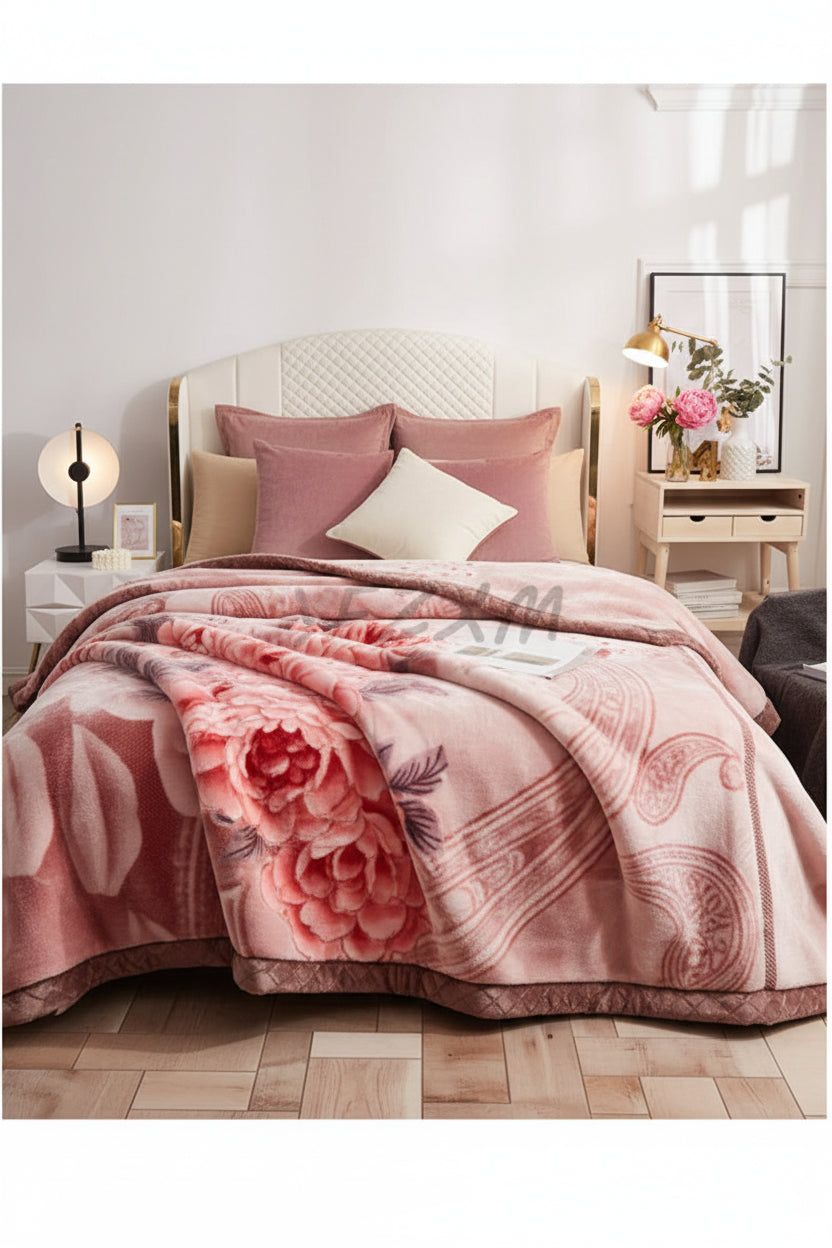 Couverture Lestée Raschel Premium — Velours Biface Hiver 2 à 5 kg