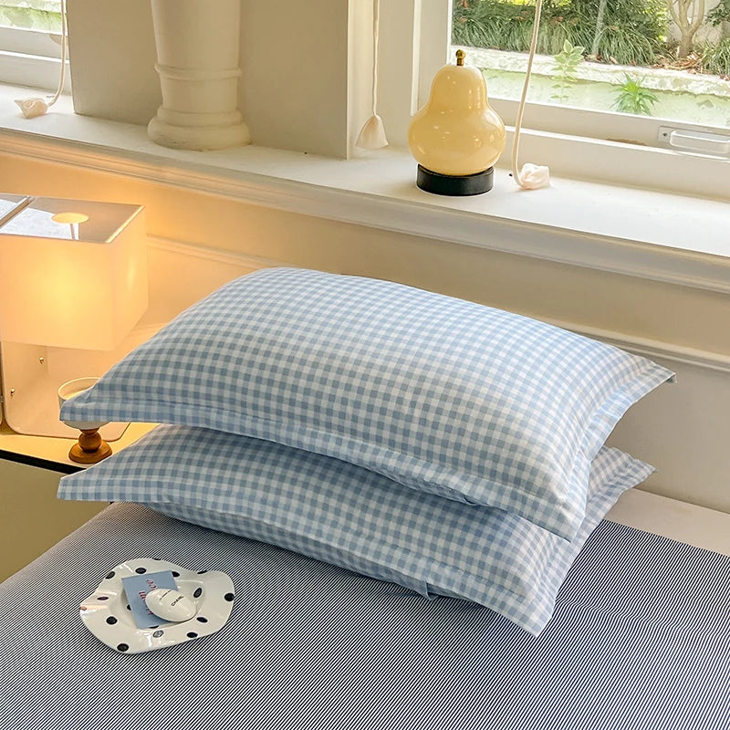 Taie d'oreiller Rayures Colorées – Lot de 2