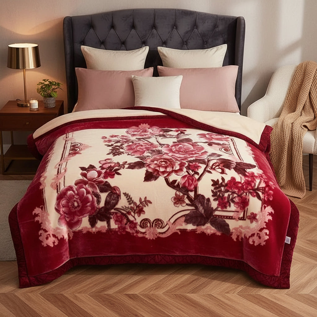 Couverture Lestée Raschel Premium — Velours Biface Hiver 2 à 5 kg