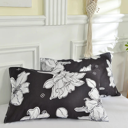 Taie d'oreiller Imprimée – Lot de 2 | Plusieurs Coloris
