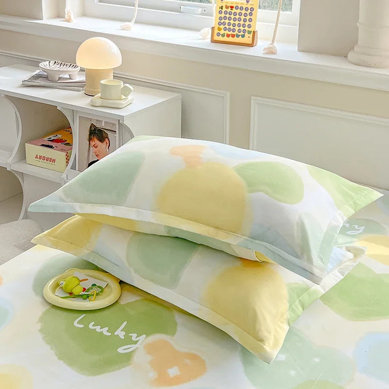 Taie d'oreiller Rayures Colorées – Lot de 2