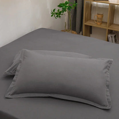 Taie d'oreiller Décorative – Lot de 2 | 48x74 cm | Plusieurs Coloris