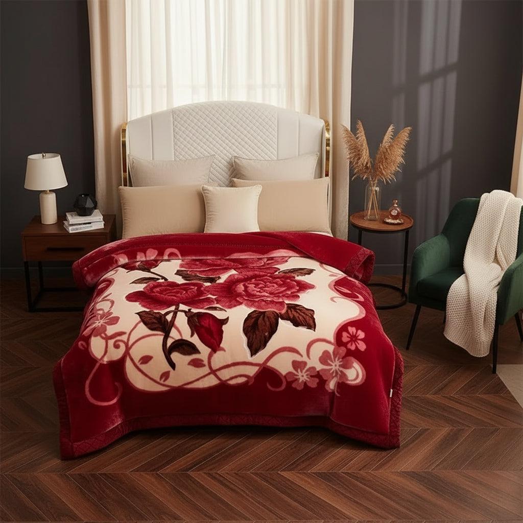 Couverture Lestée Raschel Premium — Velours Biface Hiver 2 à 5 kg