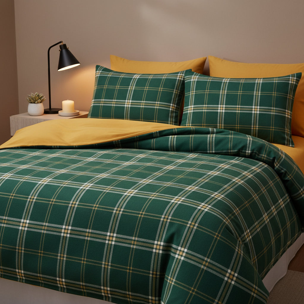 Housse de Couette 3 Pièces avec Taies d'Oreiller