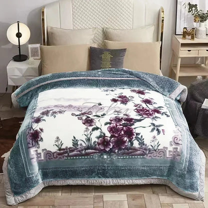 Couverture Lestée Raschel Premium — Velours Biface Hiver 2 à 5 kg