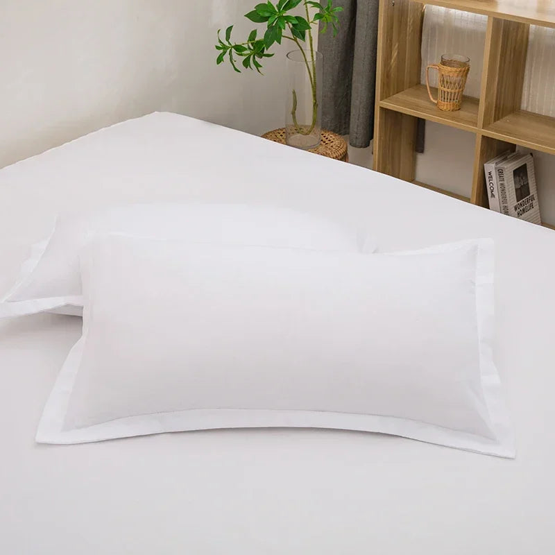 Taie d'oreiller Décorative – Lot de 2 | 48x74 cm | Plusieurs Coloris