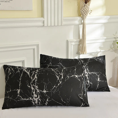 Taie d'oreiller Imprimée – Lot de 2 | Plusieurs Coloris