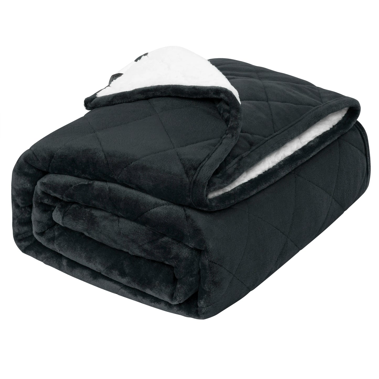 Couverture Lestée WOLTU — Flanelle & Sherpa Double Face 7/9/11 kg