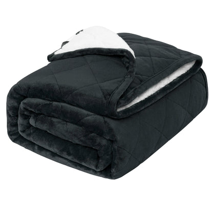 Couverture Lestée WOLTU — Flanelle & Sherpa Double Face 7/9/11 kg