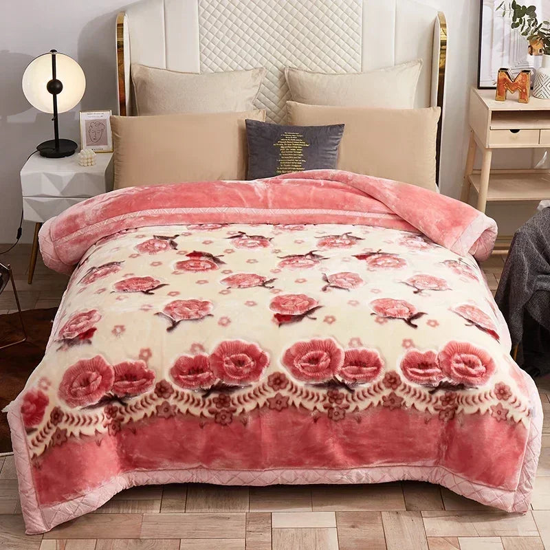 Couverture Lestée Raschel Premium — Velours Biface Hiver 2 à 5 kg