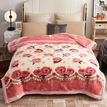 Couverture Lestée Raschel Premium — Velours Biface Hiver 2 à 5 kg