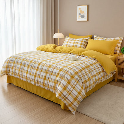 Housse de Couette 3 Pièces avec Taies d'Oreiller