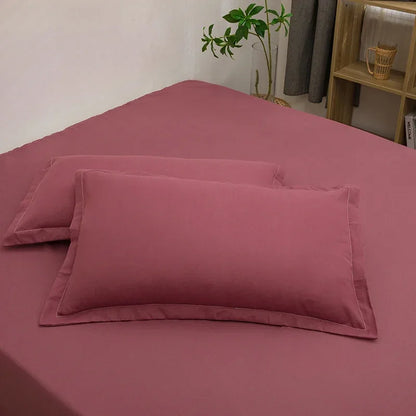 Taie d'oreiller Décorative – Lot de 2 | 48x74 cm | Plusieurs Coloris