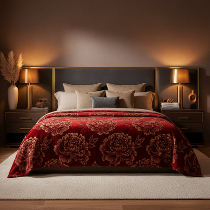 Couverture Lestée Raschel Premium — Velours Biface Hiver 2 à 5 kg