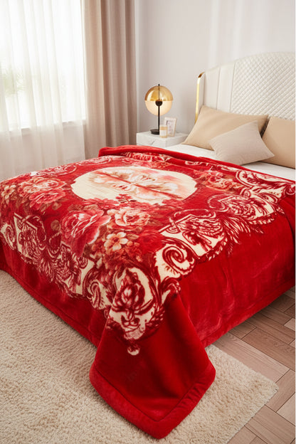 Couverture Lestée Raschel Premium — Velours Biface Hiver 2 à 5 kg