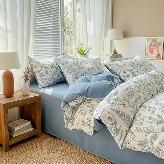 Housse de Couette Coton Lavé Pastoral – 150x200 au 220x240