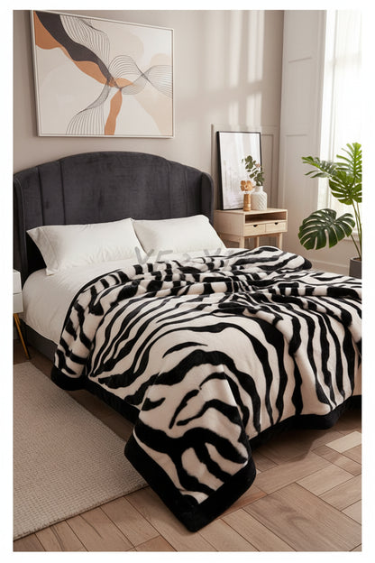 Couverture Lestée Raschel Premium — Velours Biface Hiver 2 à 5 kg