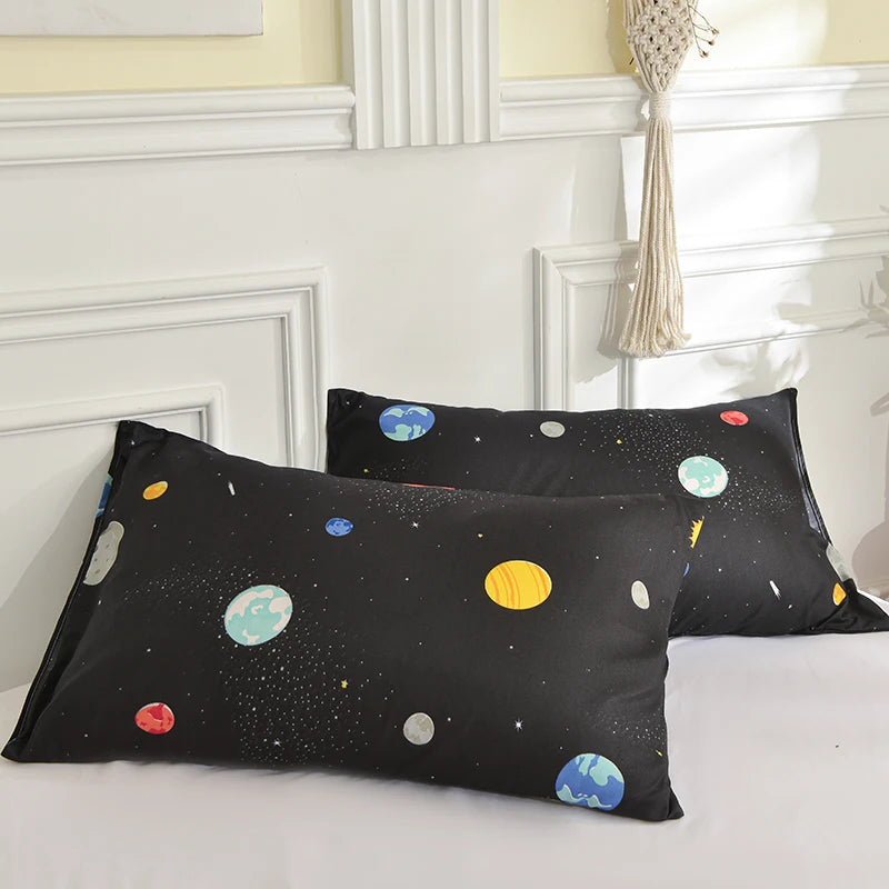 Taie d'oreiller Imprimée – Lot de 2 | Plusieurs Coloris