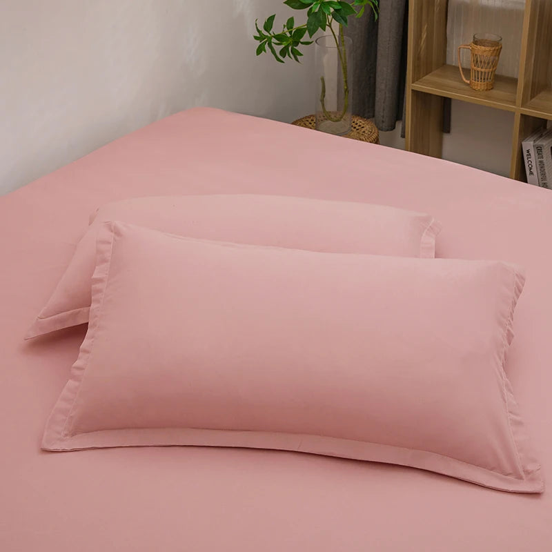 Taie d'oreiller Décorative – Lot de 2 | 48x74 cm | Plusieurs Coloris