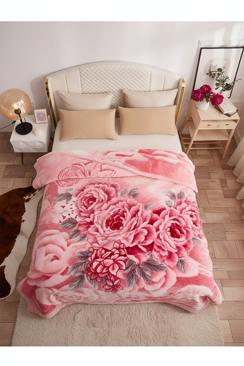 Couverture Lestée Raschel Premium — Velours Biface Hiver 2 à 5 kg