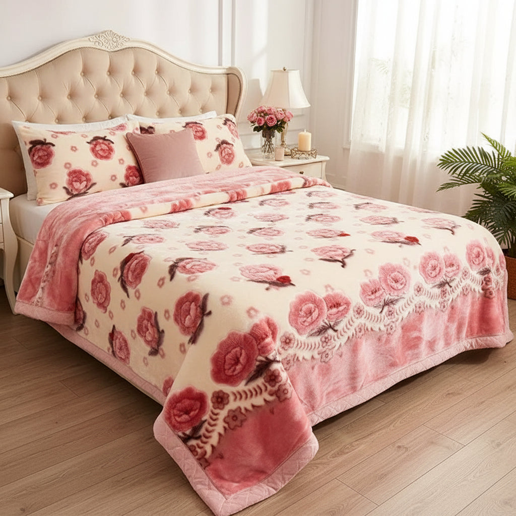 Couverture Lestée Raschel Premium — Velours Biface Hiver 2 à 5 kg