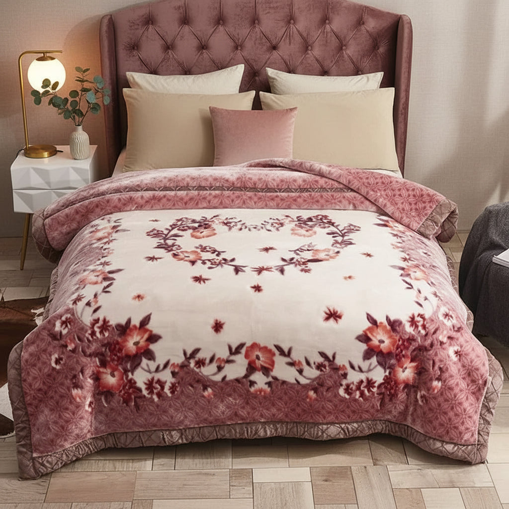 Couverture Lestée Raschel Premium — Velours Biface Hiver 2 à 5 kg