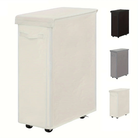 Panier à Linge sur Roulettes avec Couvercle – Corbeille Fermée pour Chambre, Salle de Bain & Dortoir