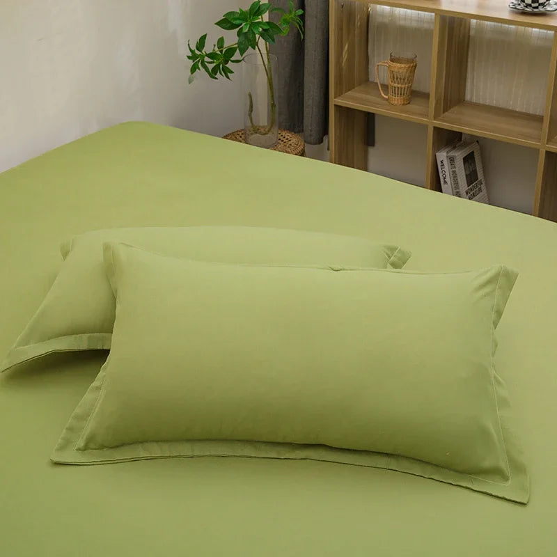 Taie d'oreiller Décorative – Lot de 2 | 48x74 cm | Plusieurs Coloris