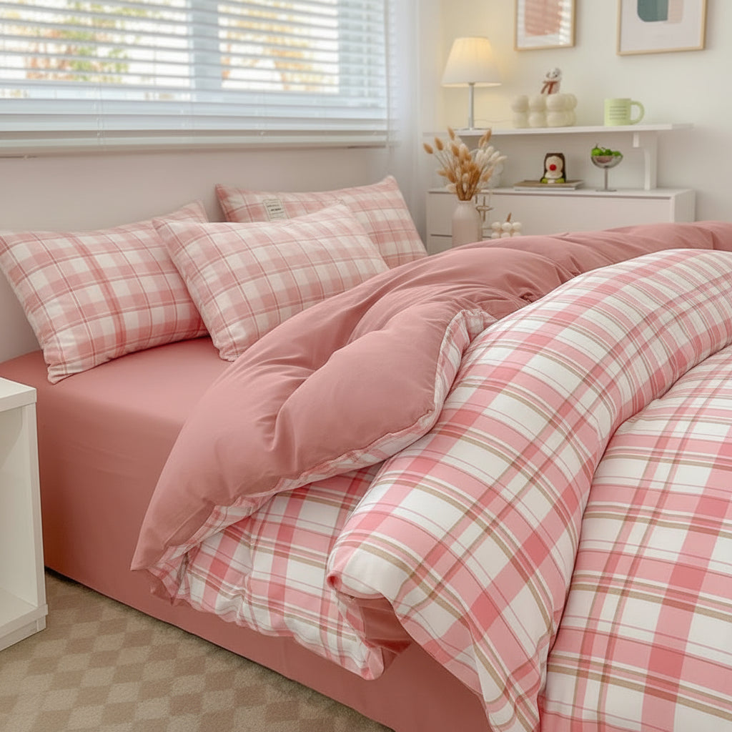 Housse de Couette 3 Pièces avec Taies d'Oreiller