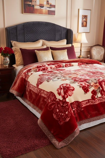Couverture Lestée Raschel Premium — Velours Biface Hiver 2 à 5 kg