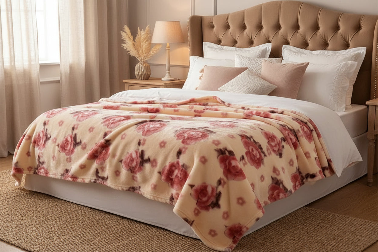 Couverture Lestée Raschel Premium — Velours Biface Hiver 2 à 5 kg