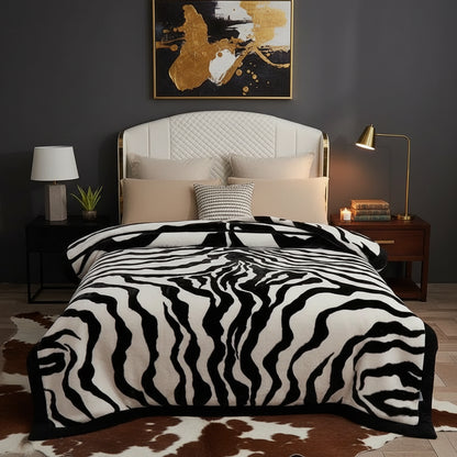 Couverture Lestée Raschel Premium — Velours Biface Hiver 2 à 5 kg
