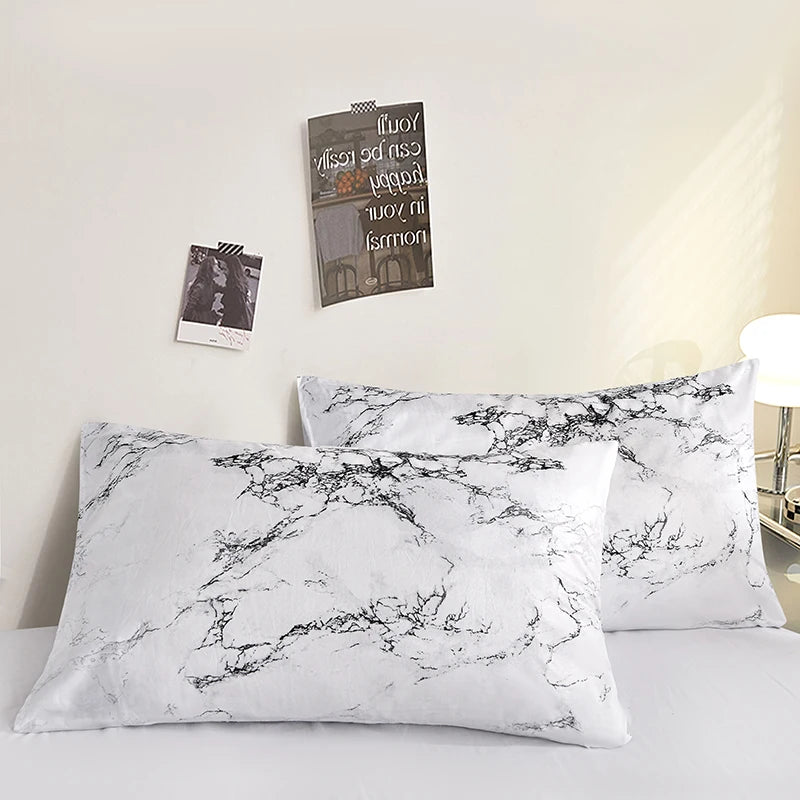 Taie d'oreiller Imprimée – Lot de 2 | Plusieurs Coloris