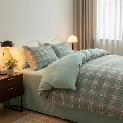 Housse de Couette 3 Pièces avec Taies d'Oreiller