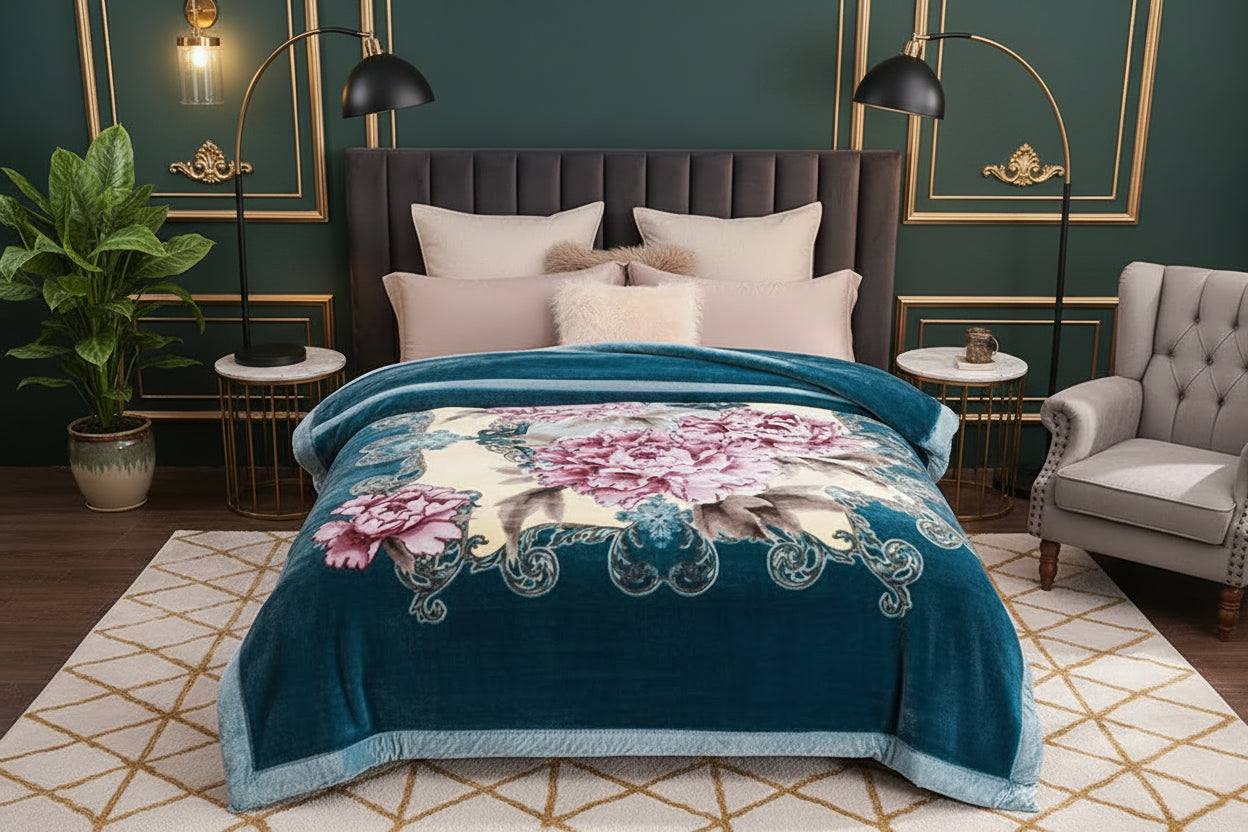 Couverture Lestée Raschel Premium — Velours Biface Hiver 2 à 5 kg