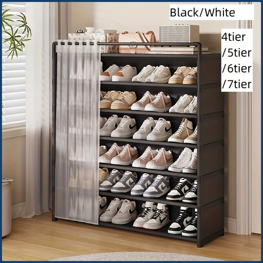 Étagère à Chaussures Pliable Anti-Poussière