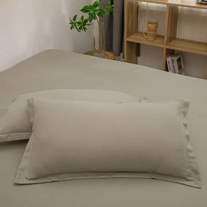 Taie d'oreiller Décorative – Lot de 2 | 48x74 cm | Plusieurs Coloris