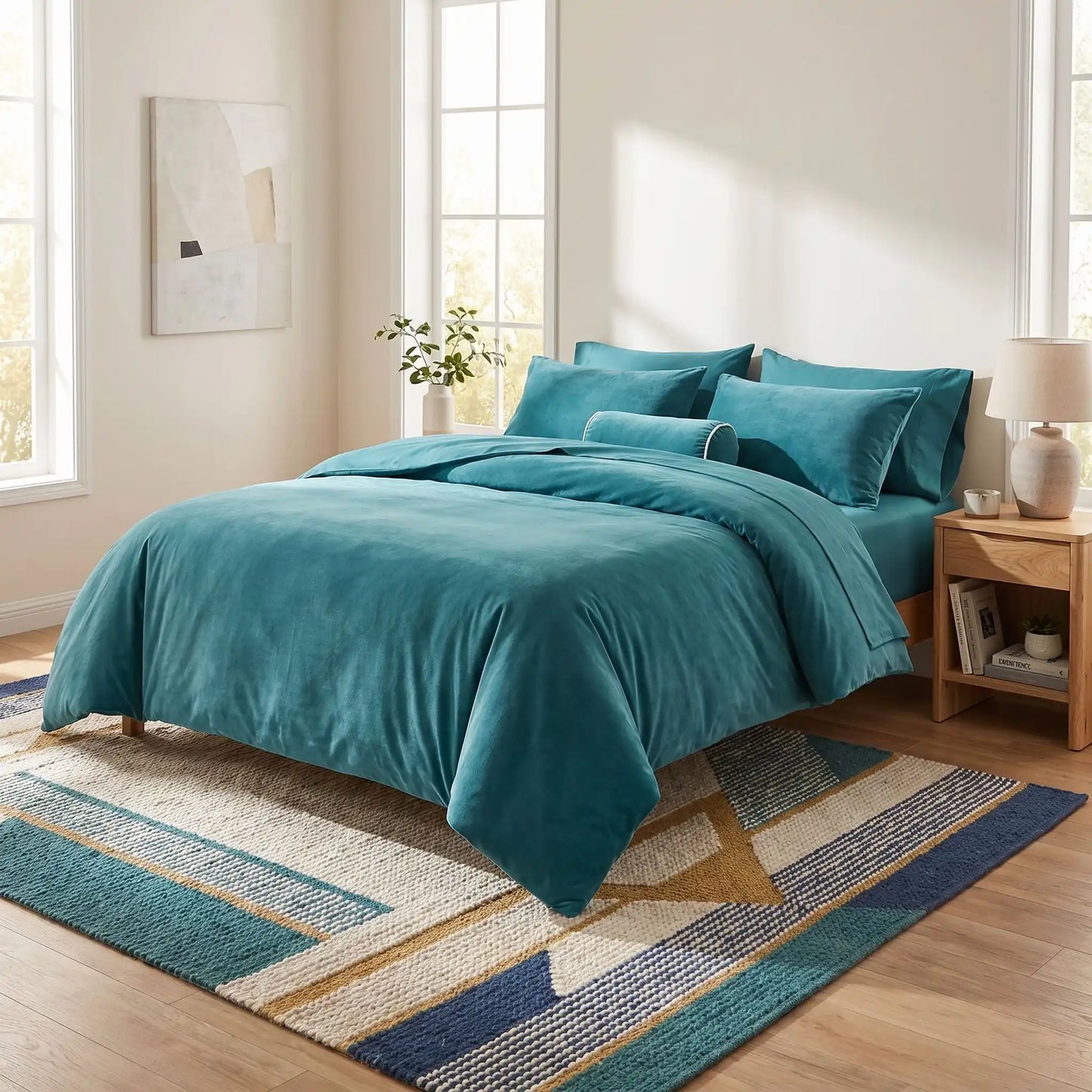 Parure de Lit 200x200 3 Pièces – Microfibre Douce Toutes Saisons