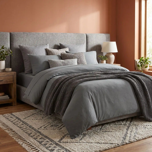 Parure de Lit 140x190 4 Pièces - Microfibre Brossée Certifiée OEKO-TEX