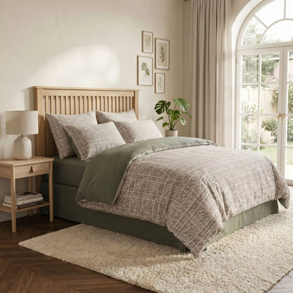 Housse de Couette 3 Pièces avec Taies d'Oreiller