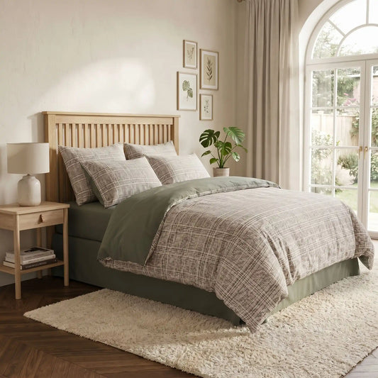 Housse de Couette 3 Pièces avec Taies d'Oreiller – Toutes Tailles du 135x200 au 230x260cm