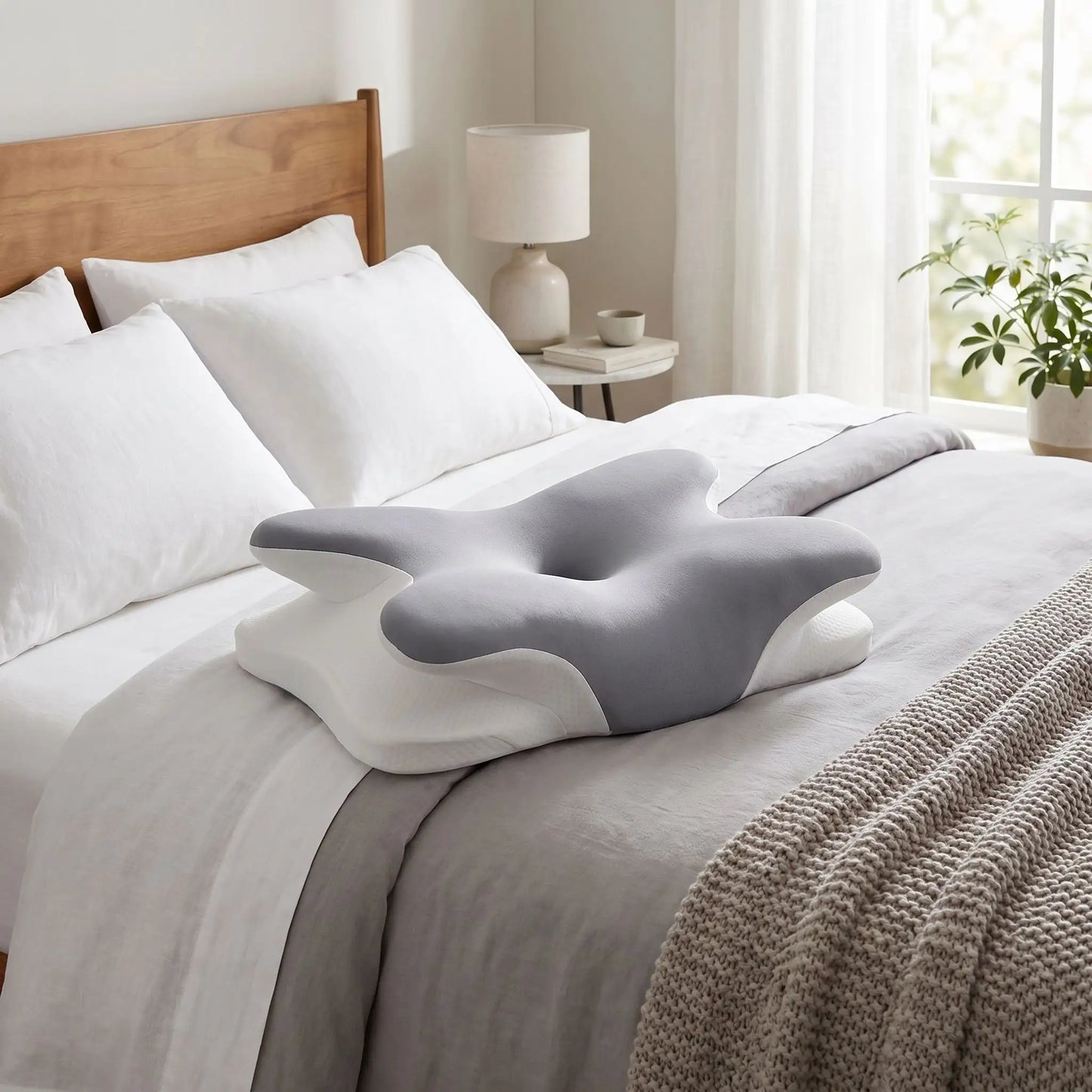 Oreiller Ergonomique Cervical 2 en 1
